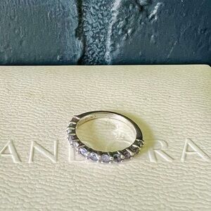 Natural Tanzanite Eternity Ring